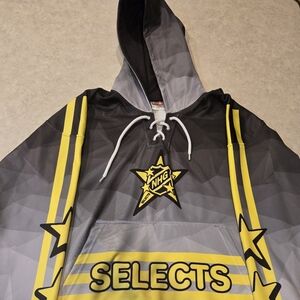 Northland Hockey Group Selects Gray and Yellow Tournament Hoodie. Youth XL.
